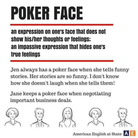 Poker Face In English .
